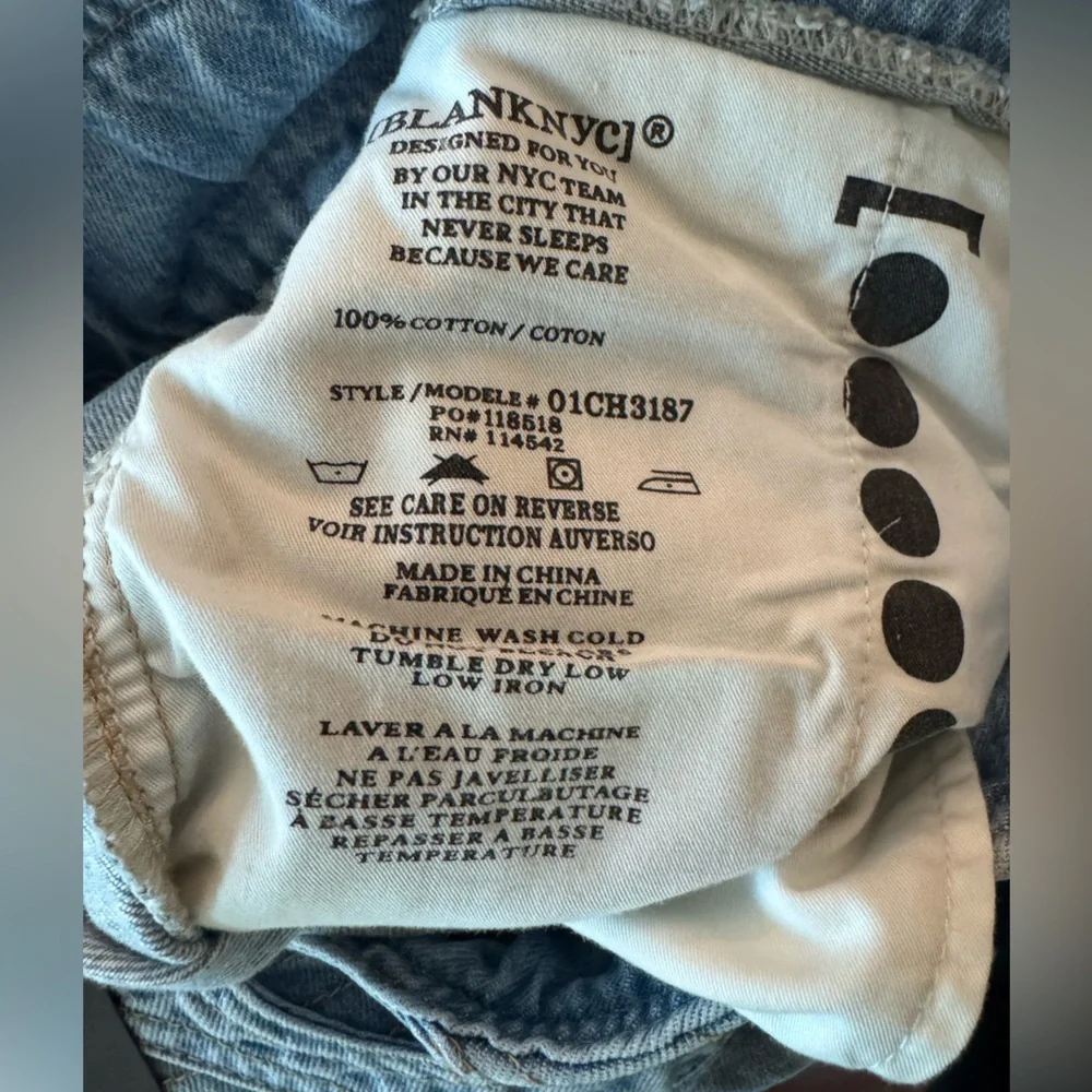 BLANK NYC Steal The Show Tapered Denim Jeans Size 29 NWT - Picture 11 of 11